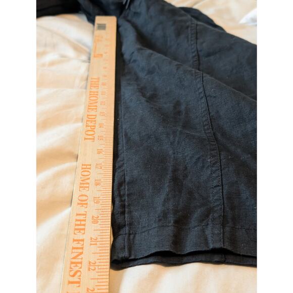Athleta Black Retreat Linen High Rise Ankle Pants - Small Petite - Picture 5 of 7